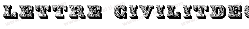 lettre civilitdeg rajon字体转换